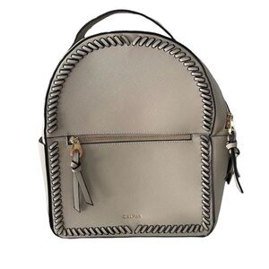 Calpak Beige Mini Backpack with Black Trim